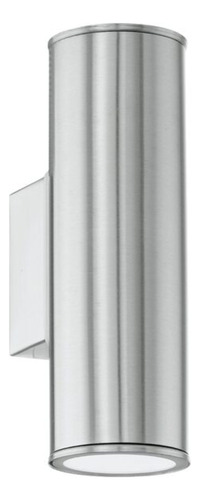Aplique De Pared Riga Acero Baño Y Exterior 2x3w Gu10 Led