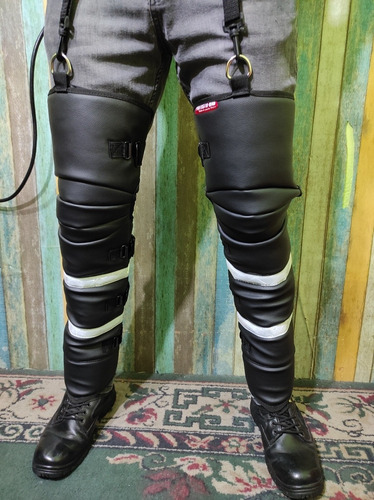 Imagen 5 de 10 de Chaparreras Motociclista Protección Pantalones Biker Msi
