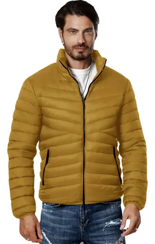 Chamarras para online hombre color mostaza