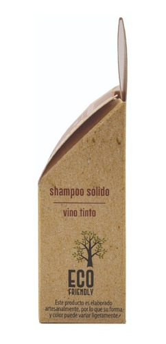 Imagen 7 de 9 de Shampoo Sólido Artesanal Vino Tinto 80 Gr Bam Boo! Lifestyle