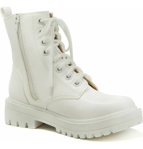 Botas Dama Combate Seguridad Work Chunky Botín Dpaf02