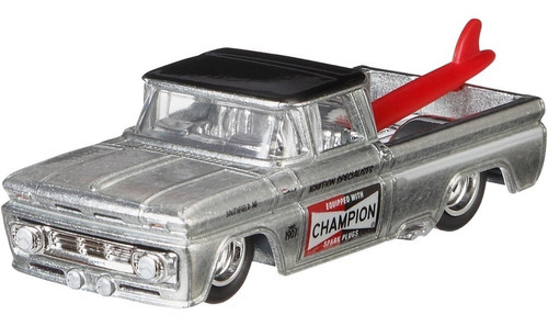 Hot Wheels Premium Custom 62 Chevy Pickup Shop Trucks 2017 Cor Prata