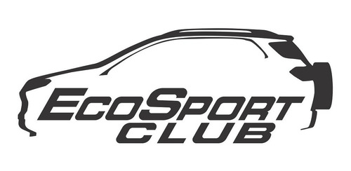 Adesivo Decorativo Parabrisa Carro Club - Ecosport Clube | Parcelamento sem  juros