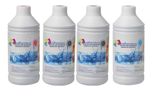 4 Tintas 250ml Genéricas Impresoras Canon Con Sist Tanques