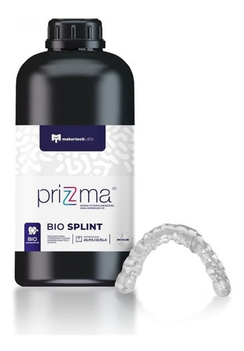 Resina Prizma 3d Bio Splint Transp.500gr