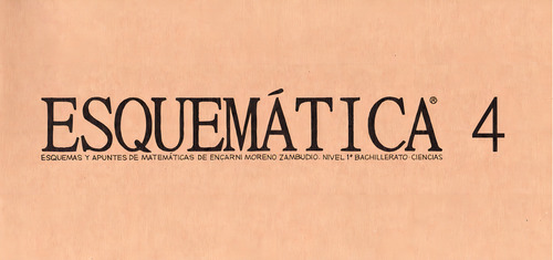 Esquemãâtica 4, De Moreno Zambudio,encarnación. Editorial Editorial Canal De Distribucion En Español