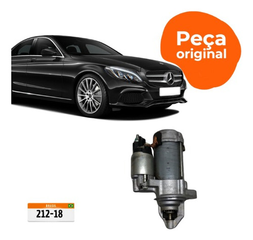 Motor De Arranque Mercedes C250 Avantgarde 2.0 2018 Original