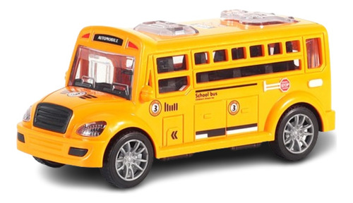 Vehículo Inertia Toys Modelo Autobús Escolar Naranja Juguete