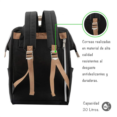 Imagen 6 de 8 de Mochila Bolso Himawari 1882 Cordura Division Notebook.