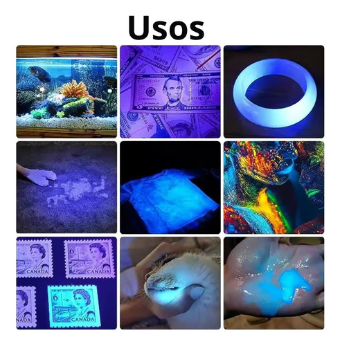 Linterna Detector Billetes Uv 395nm Luz Ultravioleta Recarga