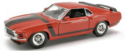 Modelo De Coche Welly 1:24 1970 Ford Mustang Boss 302 Rojo