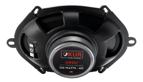 Par De Bocinas Para Automóvil OKUR ORS57 ORS Series 5X7 Pulgadas 150 Watts Máximo 75 Watts RMS 4 Ohms 2 Vías Color Negro By DB Drive
