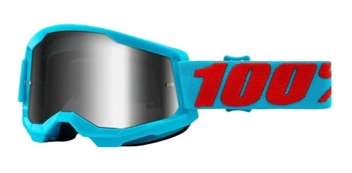 Óculos 100% Strata 2 Espelhado Summit Azul Novo