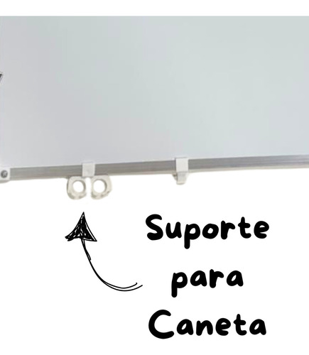 Quadro Branco Magnético 70x50 + Caneta/apagador + Imã
