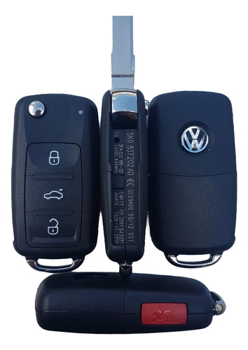 Carcasa Llave Control Vw Coss Fox Saveiro 2014 2015 2016 17