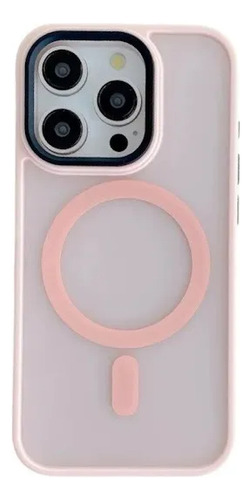 Funda Magnética Para Iphone 14, 15, 16 Pro Mate Rosa Iphone 16 Pro