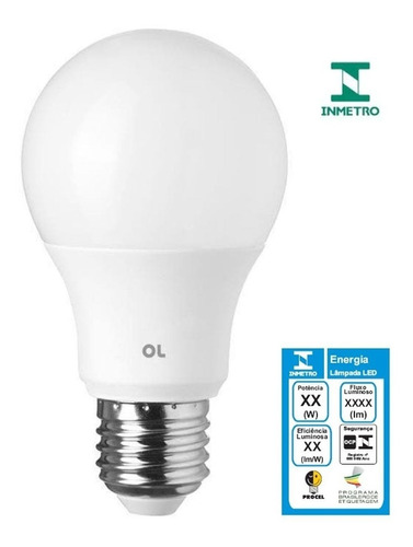 Lâmpada Led Bulbo Bivolt A60 7w E27 6500k Luz Branca Cor da luz Branco-frio 110V/220V