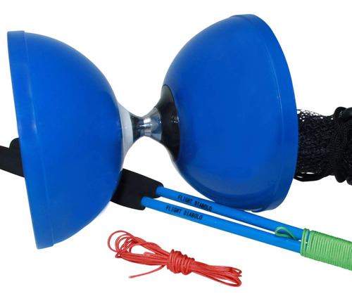 Juego De Diabolo Flight Pro Triple Bearing Medium 5  Azul Ch