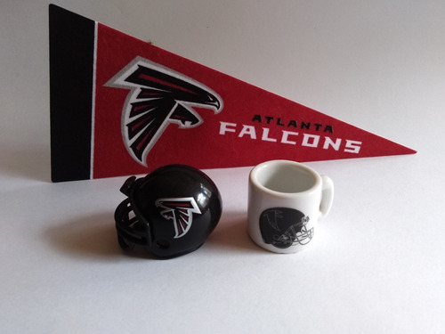 Set Nfl Mini (casco, Banderin, Taza) - Atlanta Falcons