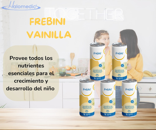 Frebini Sabor Vainilla 236ml Infantil Fresenius Kabi 5 Pzs