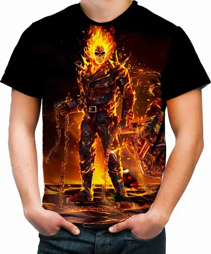 Camiseta Camisa Motoqueiro Fantasma Desenhos Filmes Hd 02