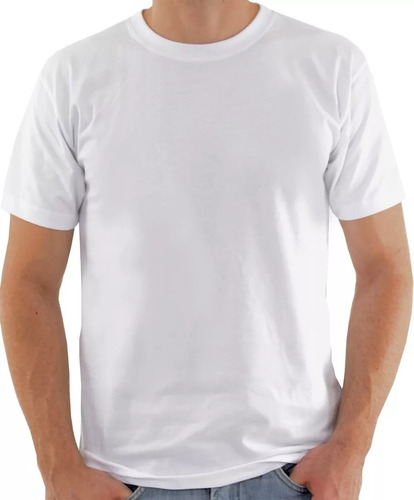 Remera Blanca Para Sublimar Unisex Hombre Estampar