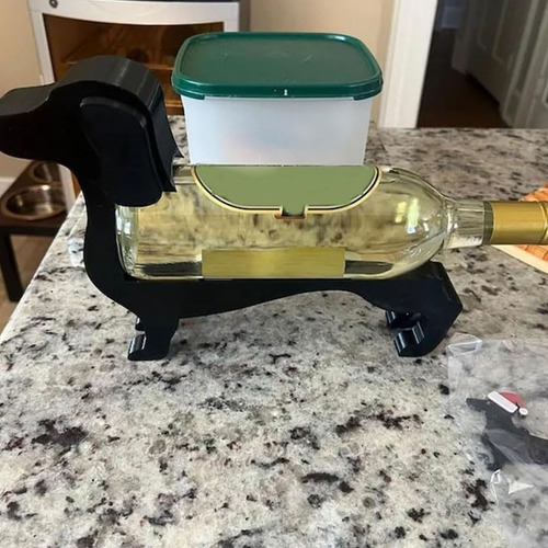 Estante De Botella De Perro Salchicha, Soporte Elástico