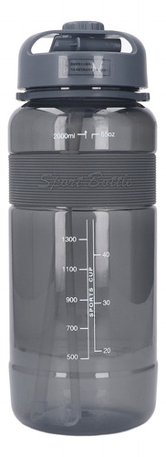 Botella De Agua Deportiva Con Caño Y Pajita De 2000 Ml De Gr