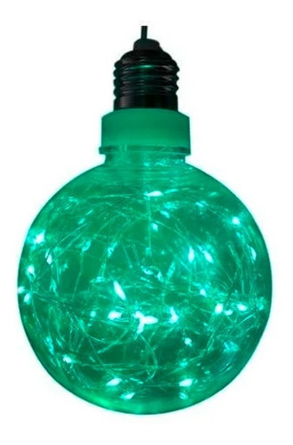 Lampara Alambre Decorativo 10cm 2w Verde Led A Pilas