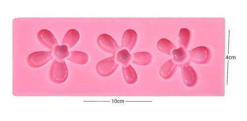 Molde De Silicona Flores 5 Petalos X 3 - Lo De San -