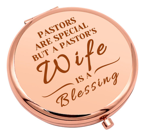 Espejo De Maquillaje Compacto Para Mujer Pastor, Esposa, Pas