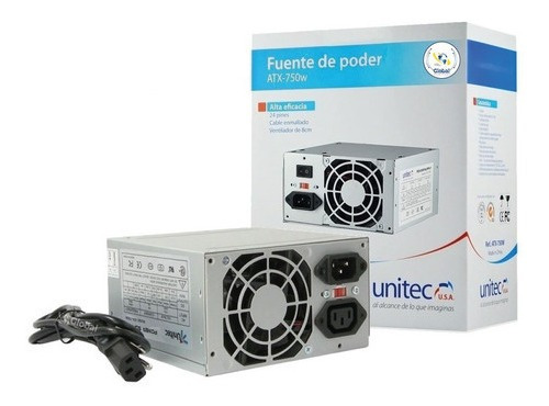 Fuente De Poder Atx 750w Watts 20-24 Pines Amd/intel