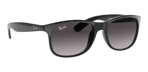 Imagen 2 de 4 de Anteojos de sol Ray-Ban Wayfarer Andy Medium con marco de nailon color gloss black, lente grey degradada, varilla gloss black de nailon - RB4202
