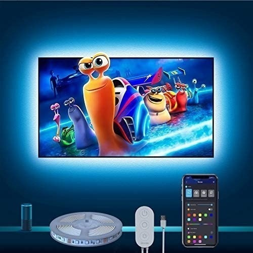 Govee Retroiluminación Tv Led 10 Pies Alexa Google Assistant Color de la luz RGB