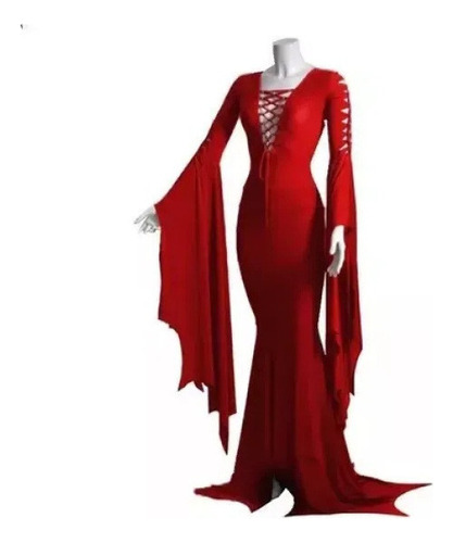 2023 Sexy For Mujer Morticia Disfraz De Bruja Fantasma
