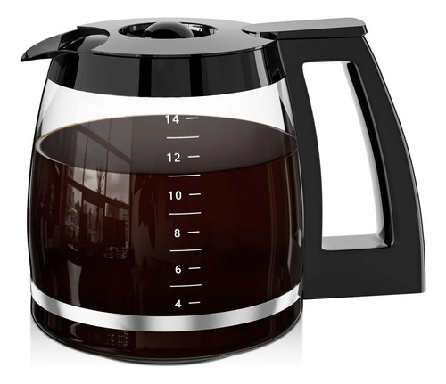 Garrafa De Vidro De Reposição De 12 Xícaras Para Cafeteira H