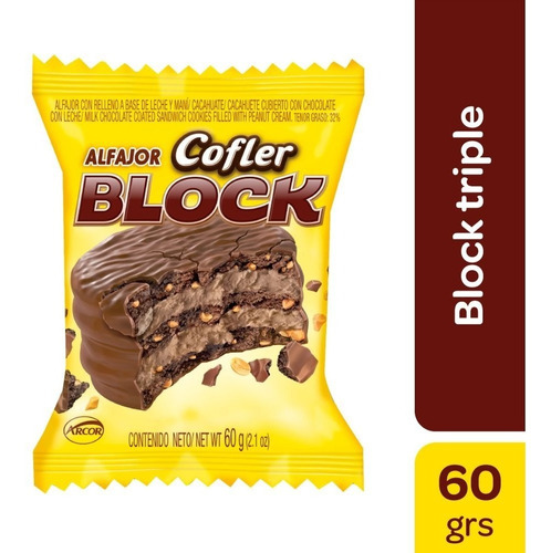  Alfajor Triple Cofler Block X 10unidades - En Golosinar