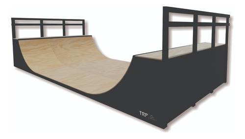 Rampa Skate Miniramp 1.22 X 7.60 X 3.66m The Ramp Project