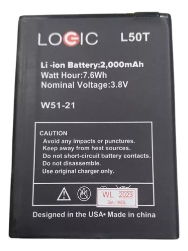 Bateria Pila Logic L50t De 2000mah Tienda 