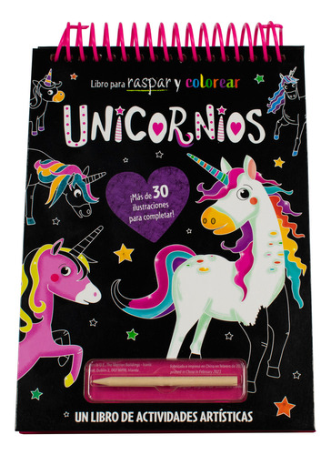 Unicornio. Raspa Y Colorea / Pd., De Silver Dolphin. Editorial Silver Dolphin Infantil, Tapa Dura, Edición 01 En Español, 2023