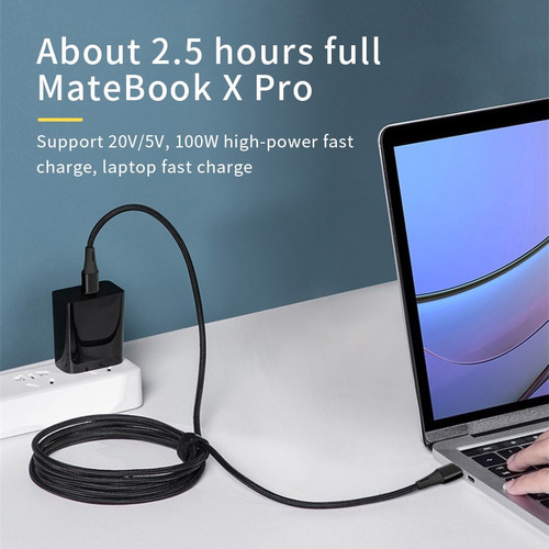 Cargador Rapido Apple Macbook 65w Laptop Windows Qc4.0 Usb C