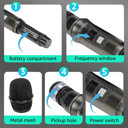 Bluetooth De Micrófono Inalámbrico Retekess Tc103 Bluetooth,