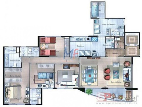 Imagem 6 de 13 de Lindo Apto Com 3 Dormitórios, 2 Suítes. 3 Vagas E 147 M² Na V.pompeia! - 4364