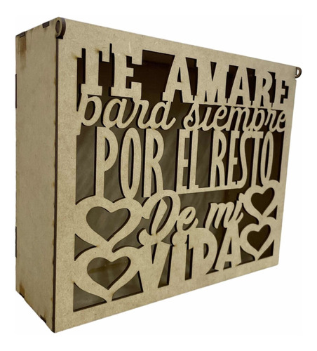 Cajas Para Regalo San Valentín Pack De 10 Mdf 3mm