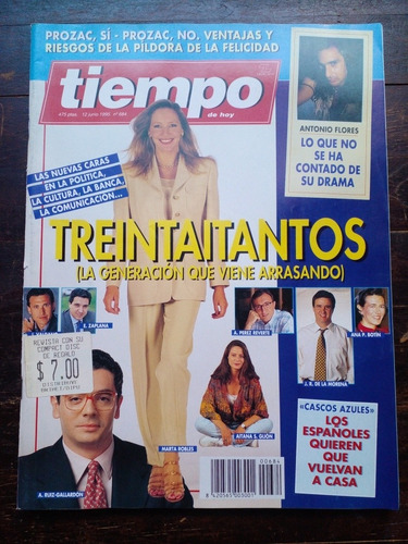 Revista Tiempo De Hoy 12/6/95 Al Kassar Estenssoro Madonna (Usado)