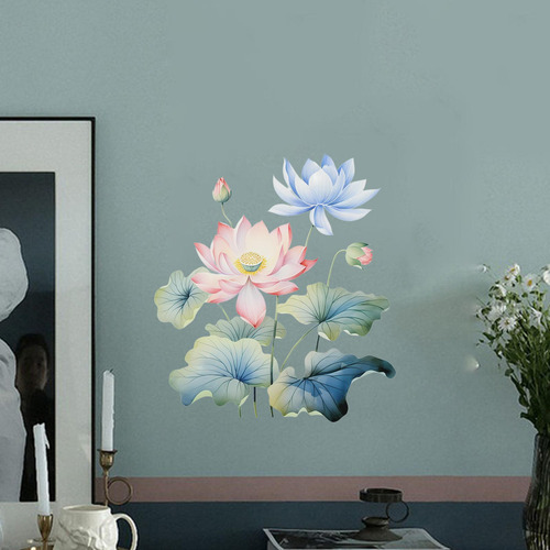 2 Elegante Arte De Pared De Loto Para Dormitorio Y Estilo C