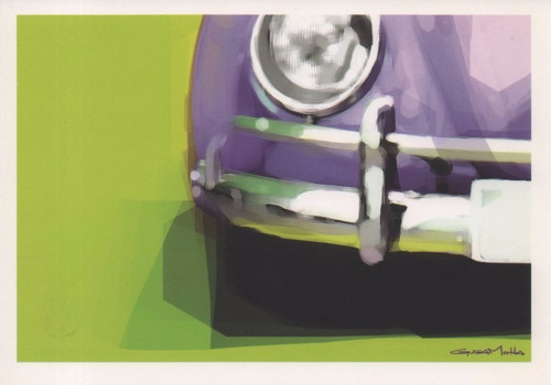 Cartão Postal Volkswagen Fusca (roxo)