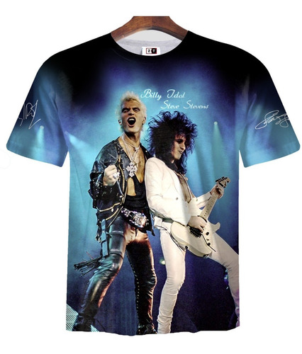 Remera Zt-1044 - Billy Idol & Steve Stevens