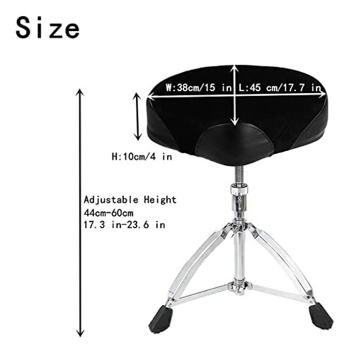 Taburete De Tambor Pesado, Altura Ajustable, Asiento De Tamb