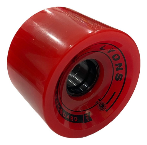 Rodas Longboard 70mm 78a Diversas Cores e Rolamentos Lyons Red